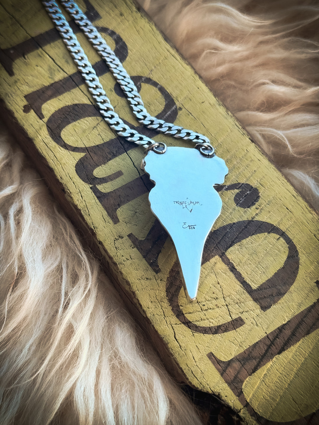 Anarchy's Anthem- Bird Skull Turquoise Necklace