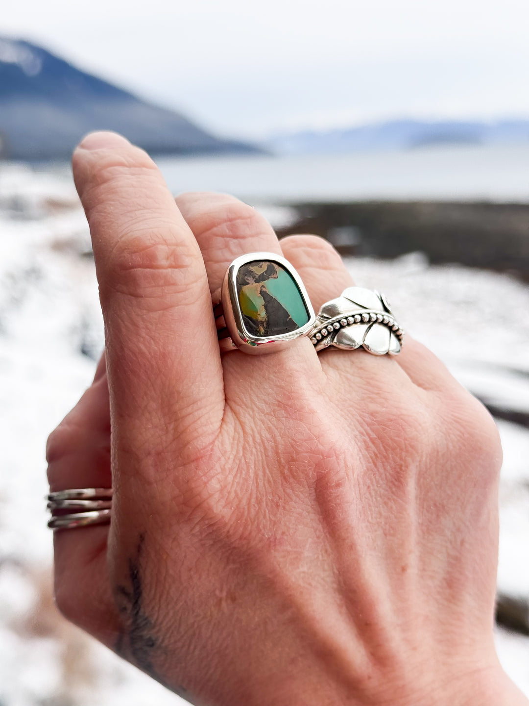 Pilot Mountain Turquoise Ring