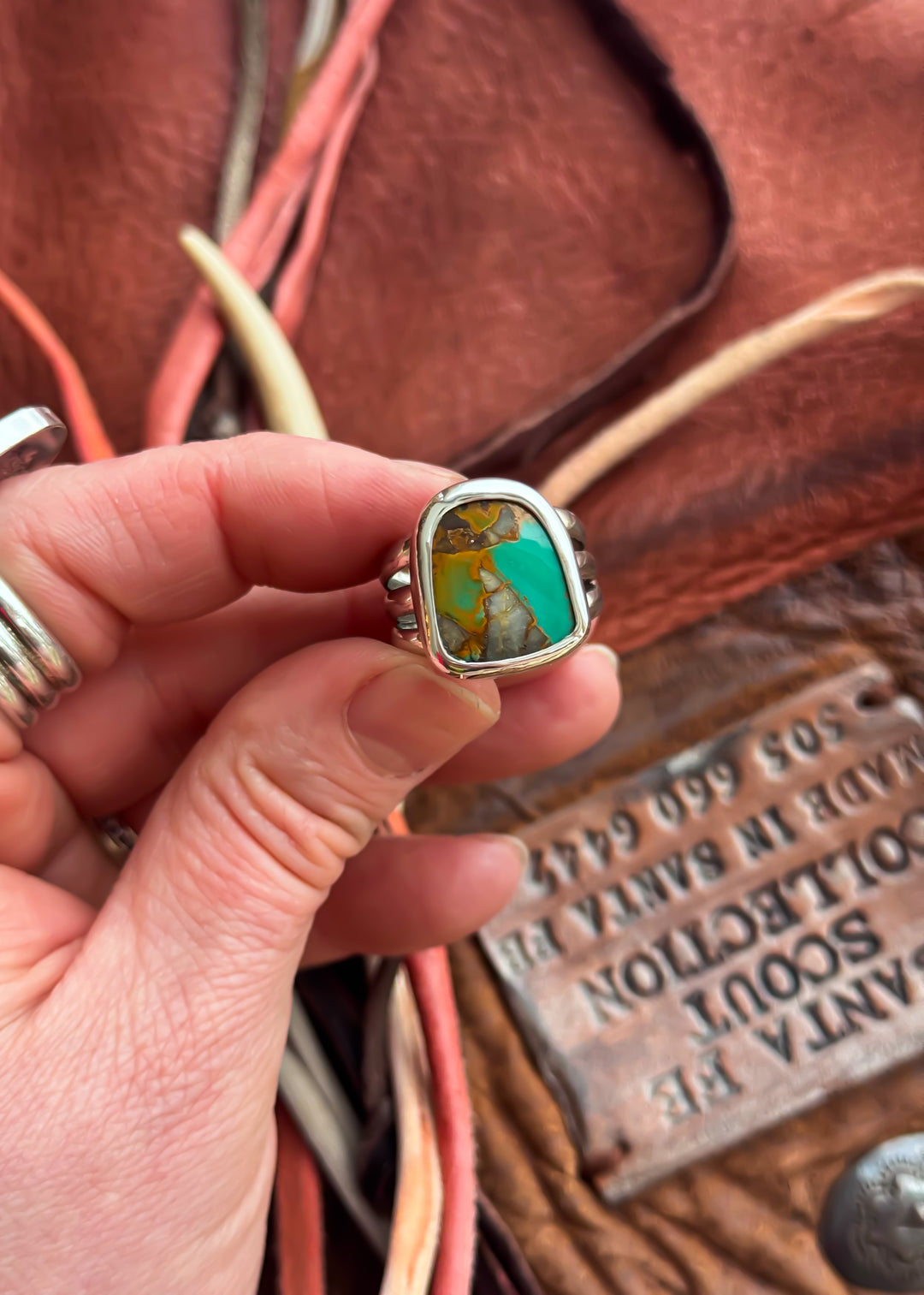 Pilot Mountain Turquoise Ring