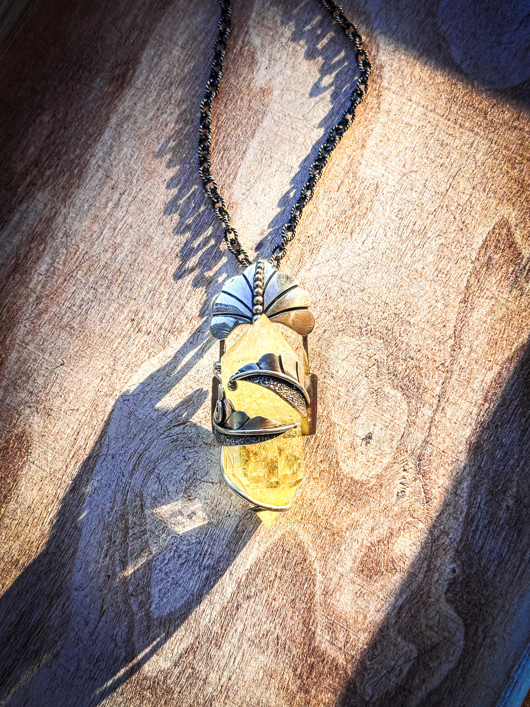 Fairy Light Fortress- Citrine Necklace