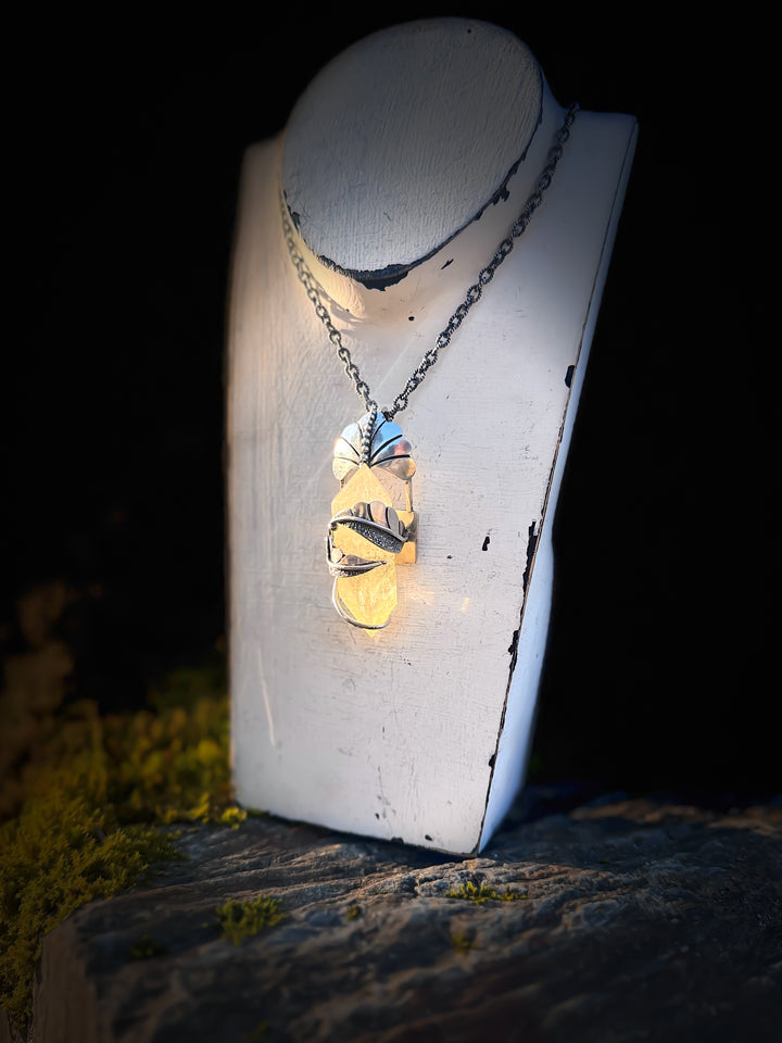 Fairy Light Fortress- Citrine Necklace