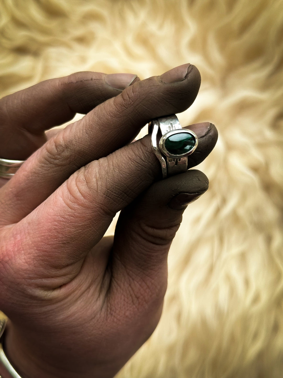 Malachite Ring Set