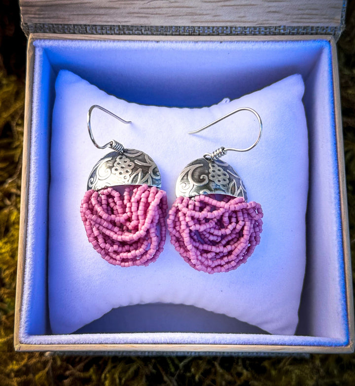 Boreal Berry Basket - Berry Beaded Earrings