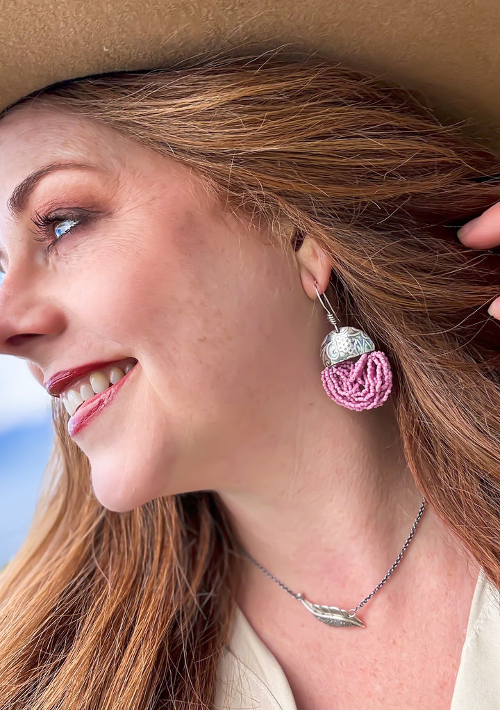 Boreal Berry Basket - Berry Beaded Earrings