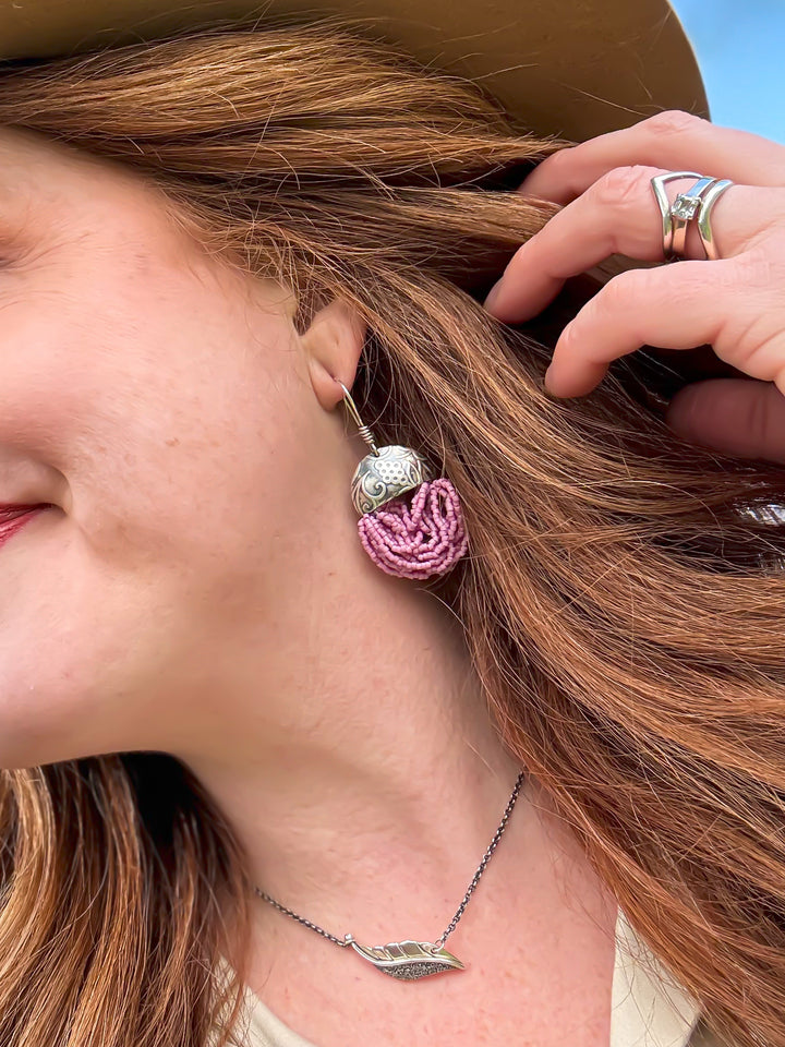 Boreal Berry Basket - Berry Beaded Earrings