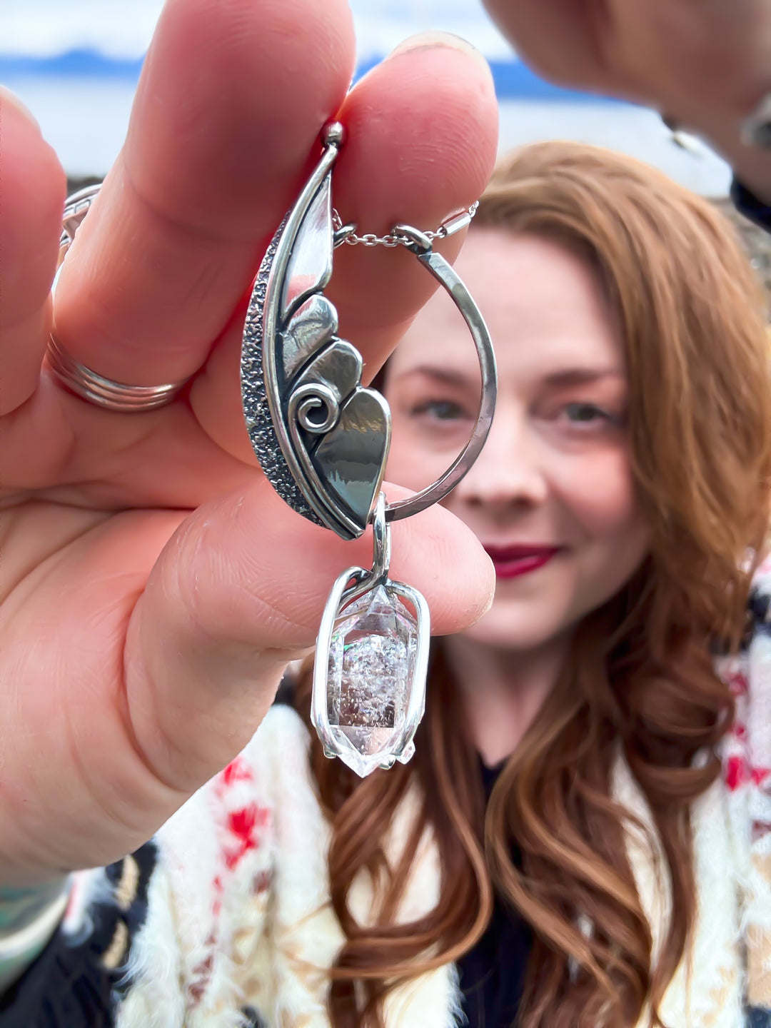 Holiday Herkimer Diamond Necklace