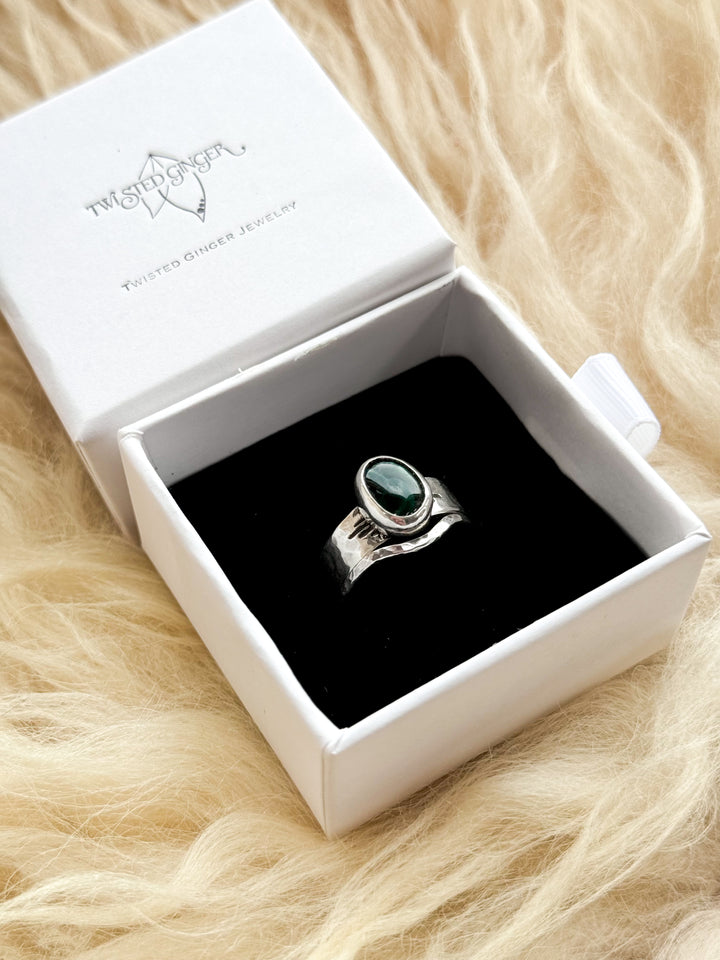 Malachite Ring Set