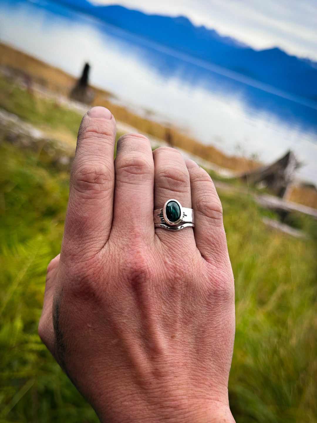 Malachite Ring Set